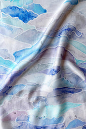 Foulard en soie Givre