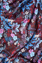 Tissu Trèfle Rubis 1,5m