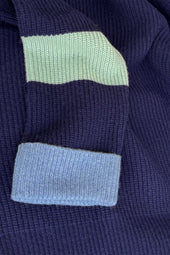 Pull Audacieuse Bleu Polaire en Laine