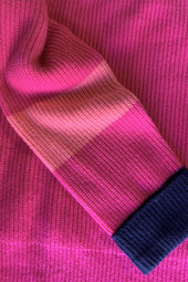 Maille de laine Rosewood, détail de la matière