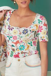 Paresseuse T-shirt in Jaipur cotton