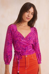 Blouse Aline en soie Polpo