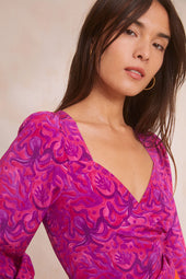 Blouse Aline en soie Polpo