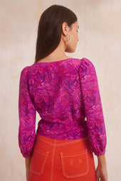 Blouse Aline en soie Polpo