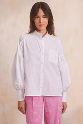 Blouse Fabuleuse en coton Blanc Innocent