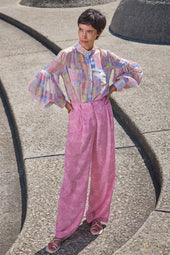 Pantalón Olympe de seda Rivière Bubble