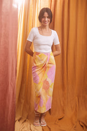 Jupe Allégresse en soie Soi x Zahra Holm