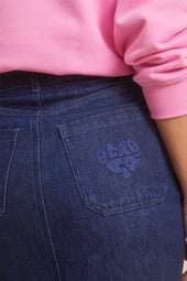 Long Denim Skirt