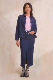 Long Denim Skirt