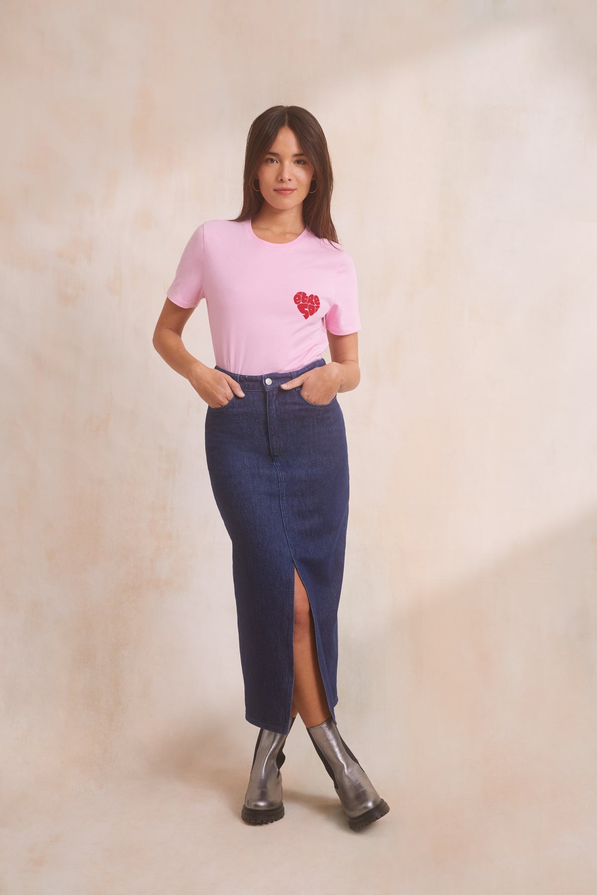 Denim Jupe Femme Taille Haute Jupe Femme Jupe Jean Crayon Taille