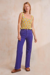 Pantalon Idéaliste Violet Royal
