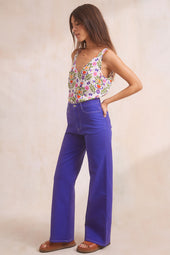 Pantalon Idéaliste Violet Royal