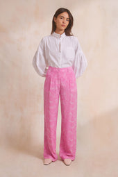 Pantalón Olympe de seda Rivière Bubble