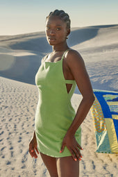 Robe Cassiopée Vert Avocat