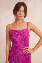Robe Fatale en soie Polpo