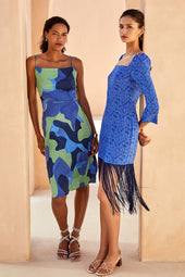 Sérénade dress in silk La Mer