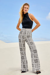 Pantalón Anasa Fusion Blanco y Negro