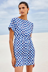 Robe Gaïa Echec et Mat Bleu