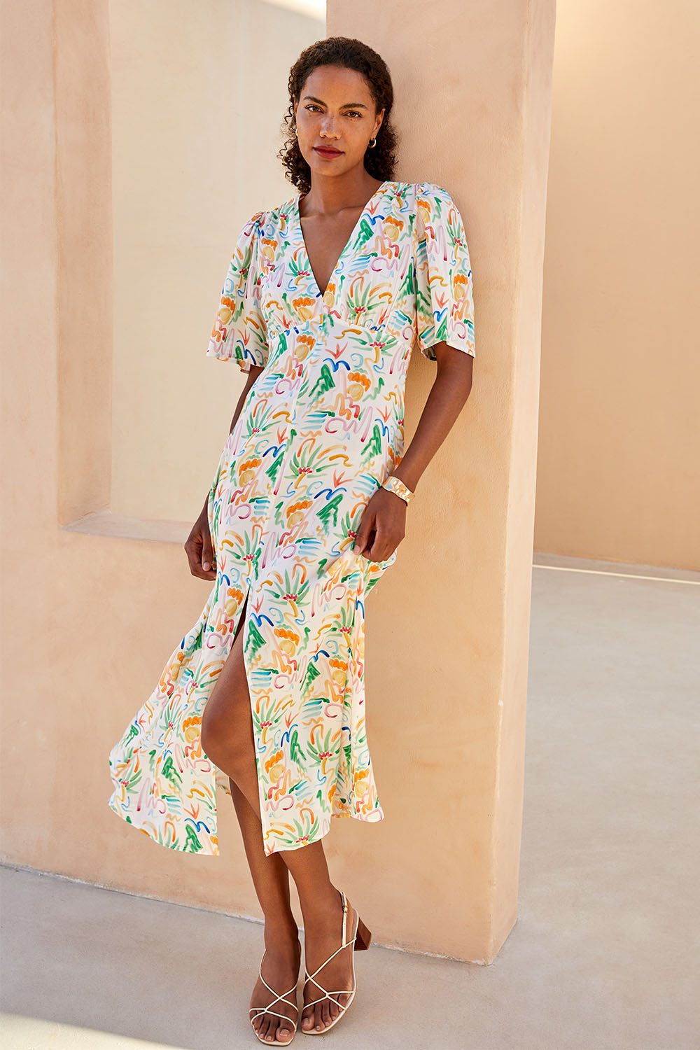 Dress Robe Imprime Robe Muse Imprimé Hawaï Femme – SOI PARIS