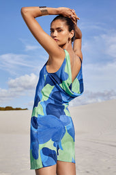Nectar dress in silk L'Envol Moorea