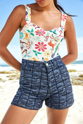 Short Lagoon Denim Délavé