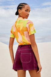 Top Ariane en coton L'Envol India