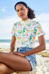 Top Ariane de algodón hawaiano