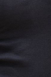 Top Cœur en coton Noir