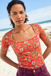Paresseuse T-shirt in Java cotton