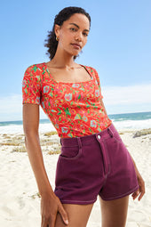 Paresseuse T-shirt in Java cotton