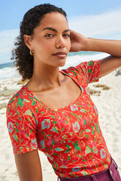Paresseuse T-shirt in Java cotton