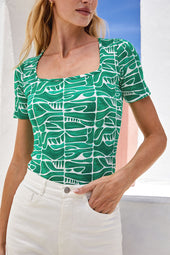 T-shirt Paresseuse en coton Ubud