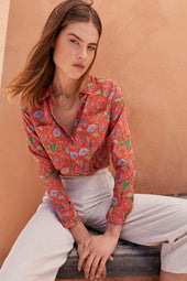 Chemisier en soie Java