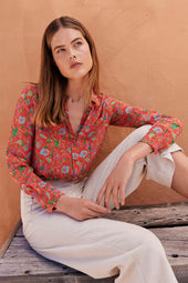 Chemisier en soie Java