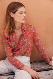 Chemisier en soie Java