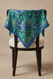 Foulard en soie Myrtille