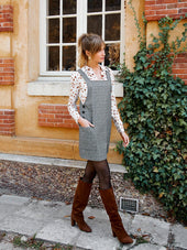 Robe Salopette Carreaux