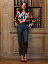 Pantalon Narcisse Bleu Vert