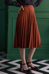 Jupe Sacré Cœur Uni Terracotta