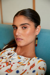 Radieuse silk blouse Rocket Lipstick White