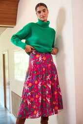 Skirt Pétillante in silk Astro Tennis