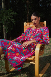 Radiant silk dress Astro Tennis