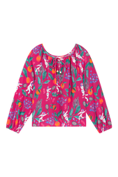 Blouse Radieuse en soie Astro Tennis