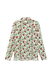 Chemisier Rêveur Fraises Volantes Blanc