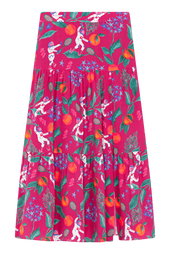 Skirt Pétillante in silk Astro Tennis