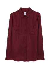 Chemisier en Soie Bordeaux Cabernet