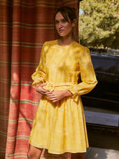 Robe Insolente imprimé Louxor Jaune