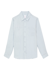 Chemisier en Soie Baby Blue