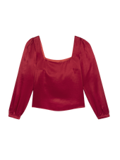 Blouse Bohémienne Rouge Carmin
