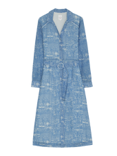 Robe Impériale imprimé Louxor Bleu